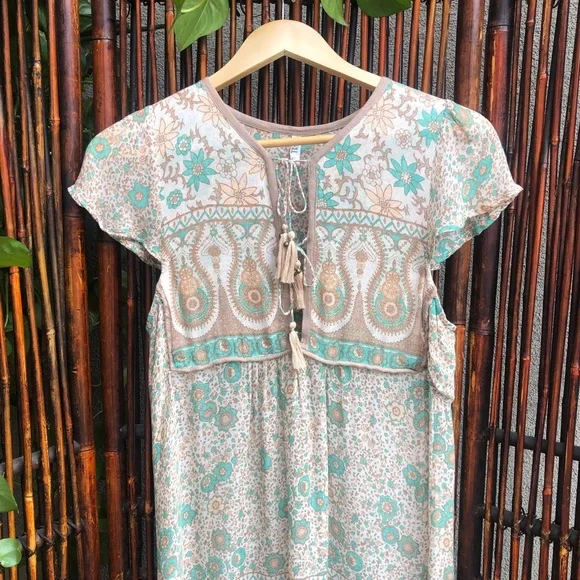 RARE Vintage Spell Boho Blossom Mini Dress - Picture 5 of 16